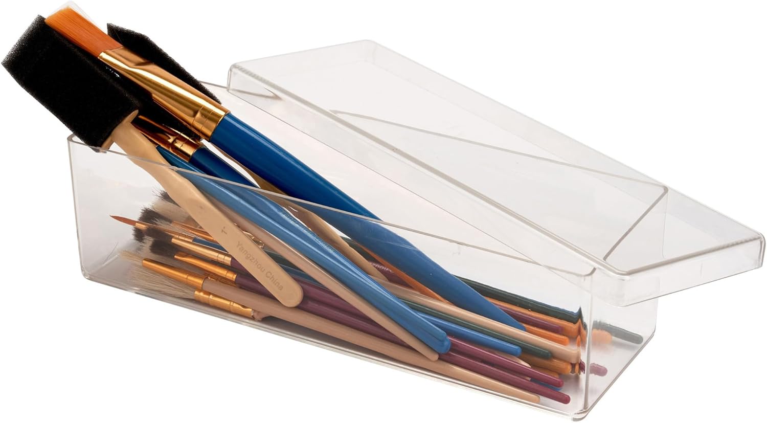 Pioneer Plastics 160C Clear Rectangular Plastic Container, 8.5" W x 2.625" D x 2.25" H, Pack of 12