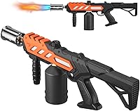 Dceefff Powerful Propane Torch Gun with Detachable Design - Adjustable Flame Thrower for BBQ, Searing Steak, Welding, Camping (Tank Not Included)
