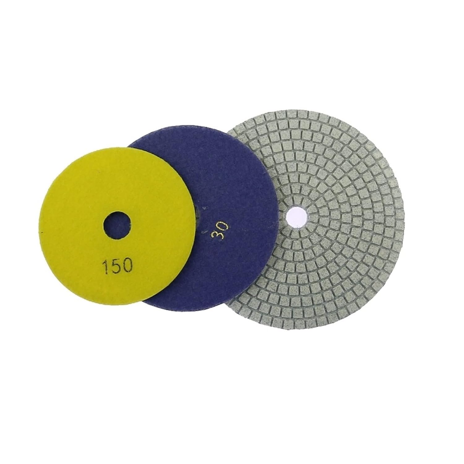 1 Piece 125mm/150mm/180mm Stone Polishing Pad P30 - P800 Coarse Grinding to Fine polishing Disc(P800,125mm 5 inch)