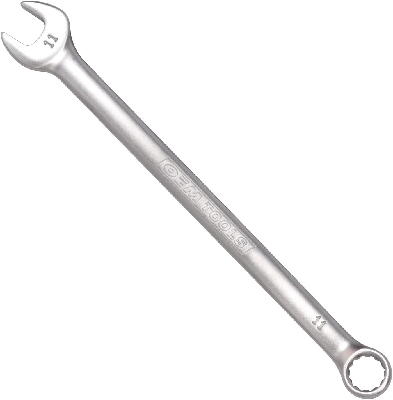OEM TOOLS 22014 11 mm Metric Combination Wrench | Long-Shaft Wrench Allows for Application of Extra Torque & Leverage | Smooth Open End Doesn’t Mark Soft Fasteners | Box End Provides Excellent Grip