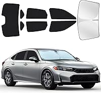 Vista 39 de Parasoles para ventanas de auto para bebé, 4 unidades de 20 x 12 pulgadas, adherencia estática, cubiertas para ventanas laterales, frontales