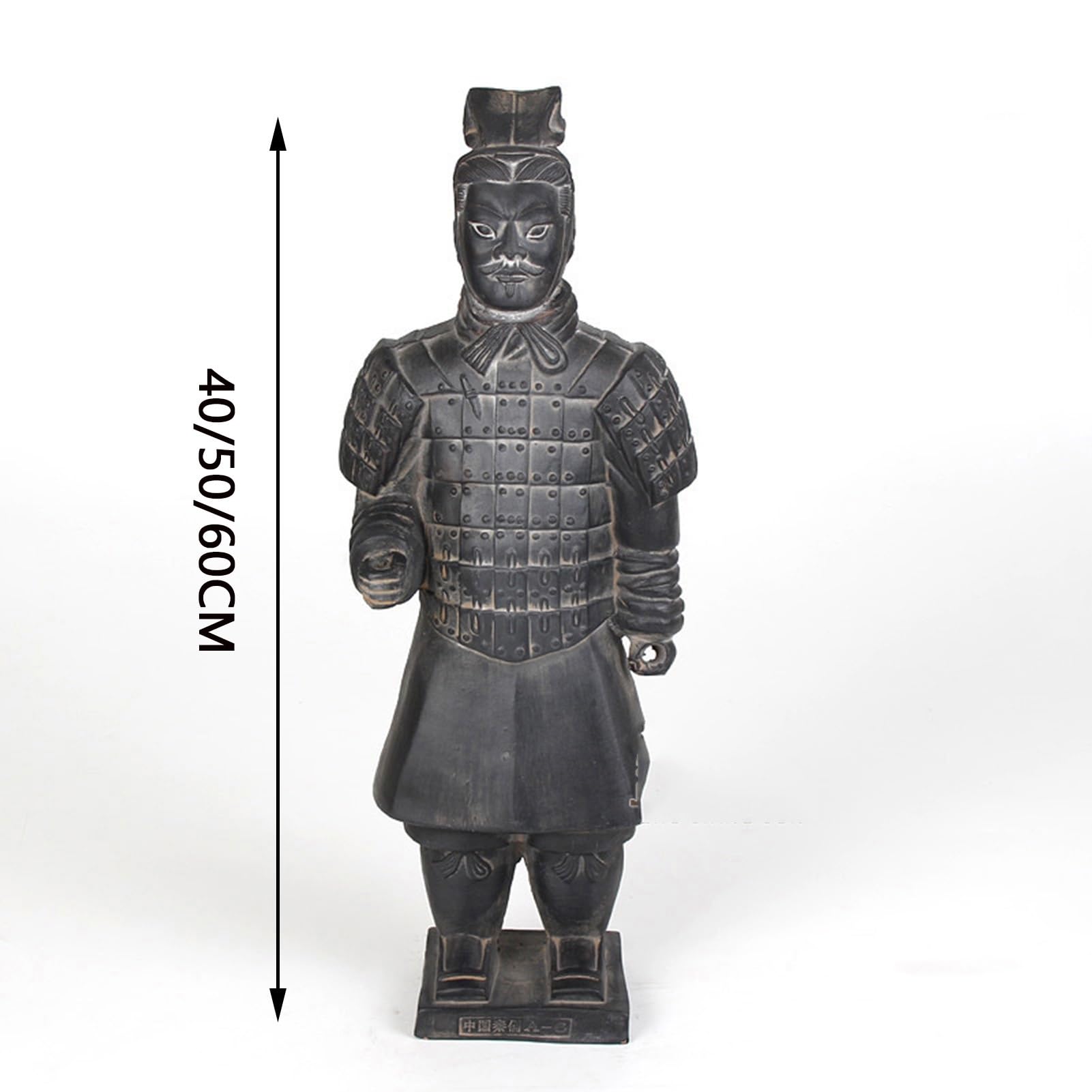 Dekoracja biurka Qin Terakota Wojownicy i Konie Statua Rzeźby - Statua Sztuki, Gliniane Chińskie Żołnierze i Wojownicy Artystyczne Modele Statuy, Wystrój Domu (C, H50CM)