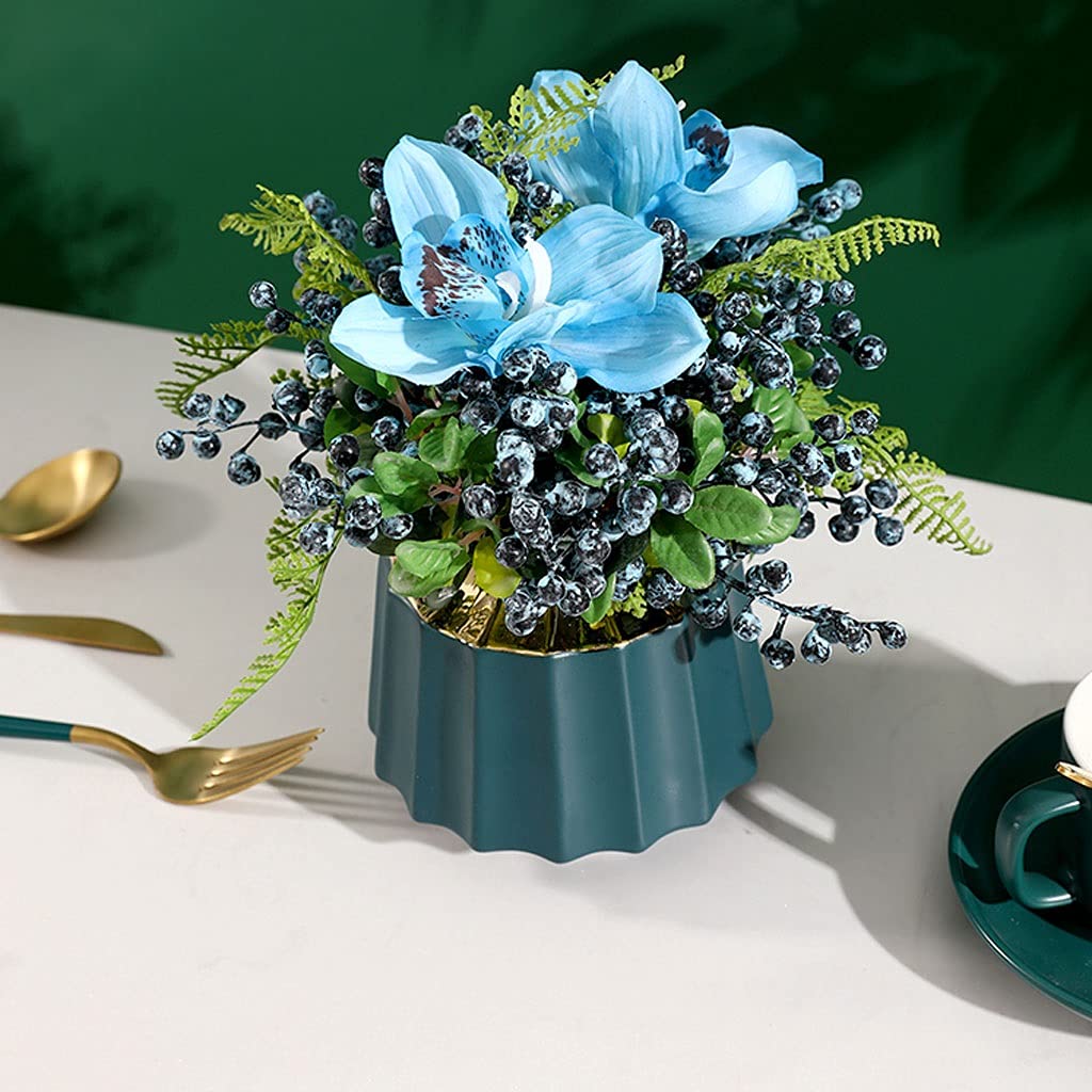 Künstliche Blumen Künstliche Blume Glückliche Frucht Holly Obst Wohnzimmer Dekoration Simulation Blume Berry Akazien Bohnen Porch Gefälschte Blaubee Blaubeer Dekoration Gefälschte Blumensträuße ( Colo