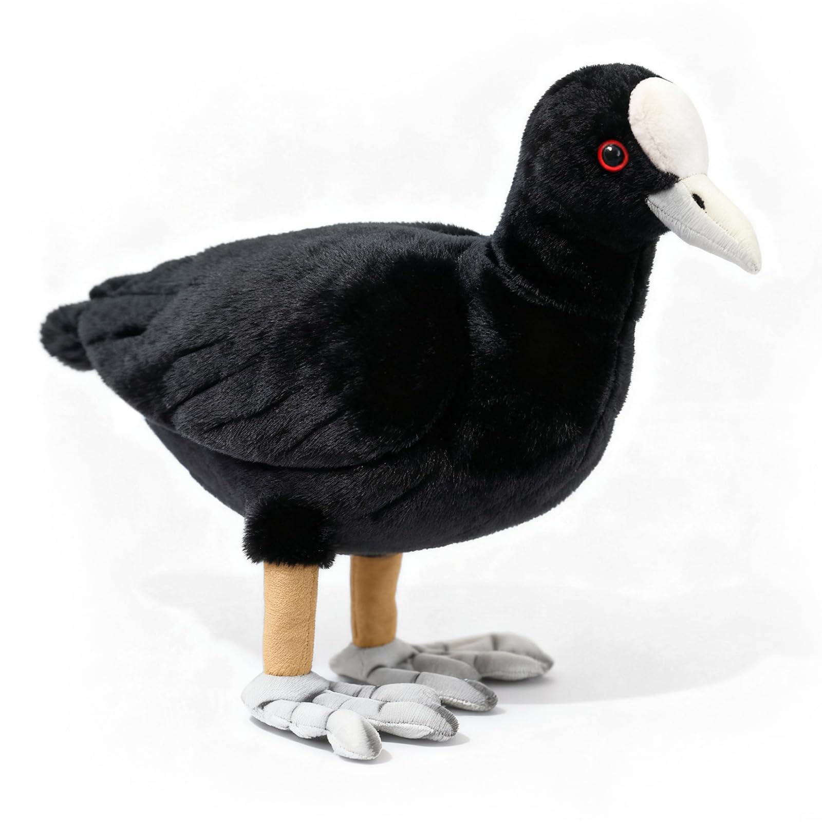 PuffPurrs Eurasian Coot Plush – Lifelike 12in Waterbird Toy, Realistic Wetland Bird Plush Gift for Wildlife & Nature Lovers — image 1