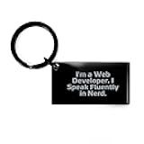 Funny Web Developer Keychain Gifts from Friends to Web Developers on Valentine's Unique