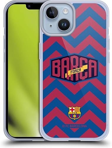 Miniatura 10 de Head Case Designs Officially Licensed FC Barcelona Pattern Forca Barca Soft Gel Case Compatible with Apple iPhone 14