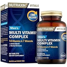 Nutraxin الرجال متعدد الفيتامينات مجمع 60 قرص الغذاء الملحق