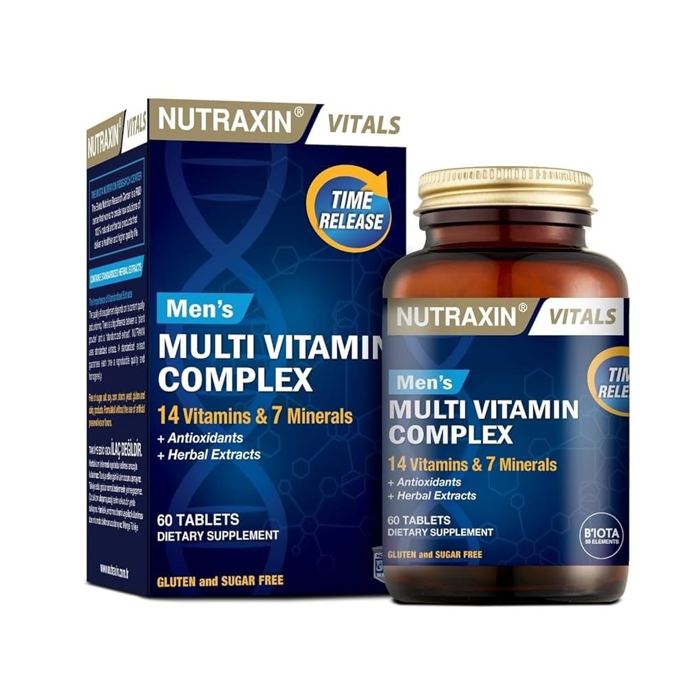 Nutraxin Vitals Men'S Multivitamin Complex 60 Tabs