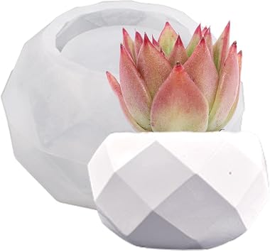 Succulent Pot Mold, Silicone Girl Head Vase Candle Mold | Silicone Mold, Flower Pot Mold, Succulent Flowerpot Silicone Mold Crystal Glue Pen Container Storage Box Cup Cement Flowerpot Glue Shape Planter Pot Shape, Pen Holder Mold