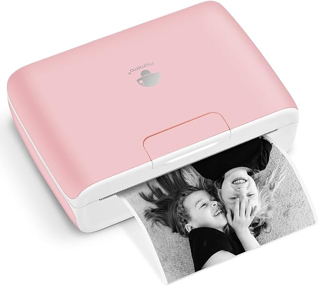 Phomemo M04S 110mm Mini Inkless Printer - Portable Thermal Printer Bluetooth Printer, 53/80/110mm Printing Width, 304dpi, Compatible with iOS&Android, Ideal for Documents,Notes,Labels,Stickers,Pink