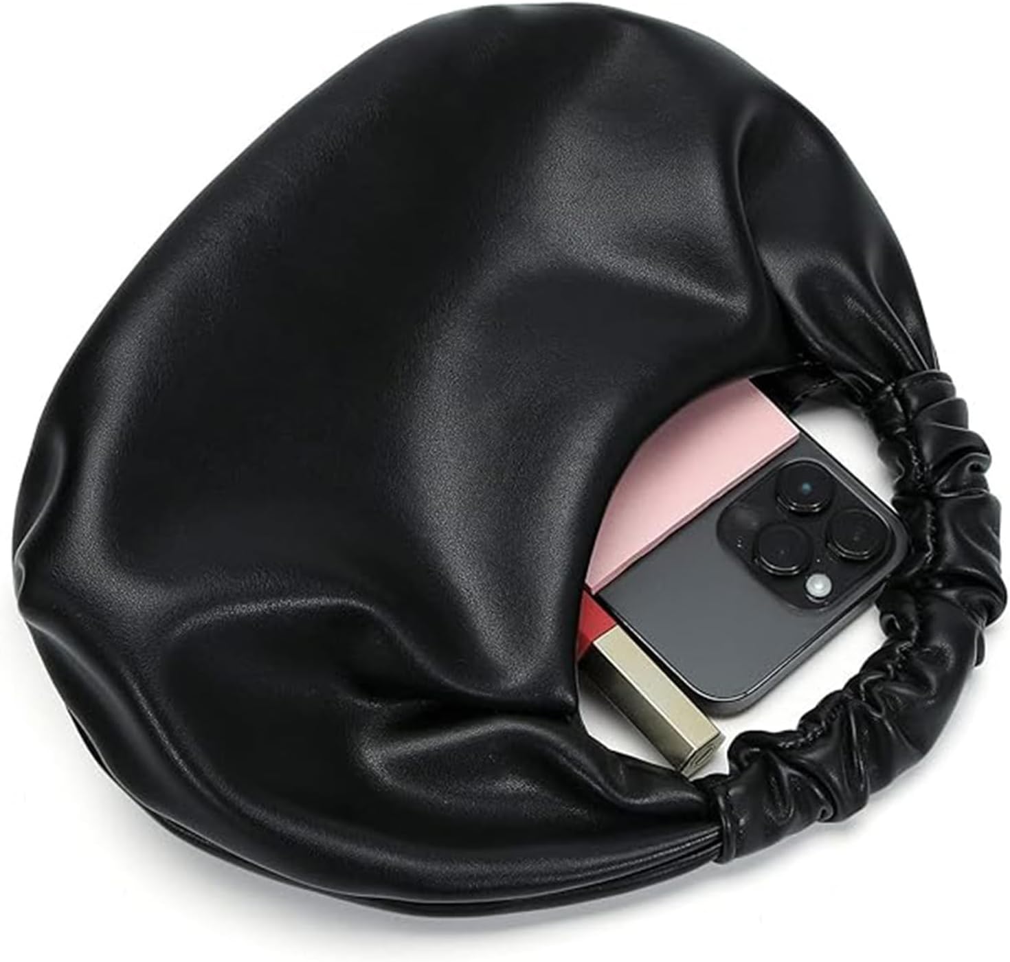 Small Crossbody Bags for Women Leather Shoulder Bag with Chain Trendy Designer Clutch Satchel Ladies Evening Bags - Image 3