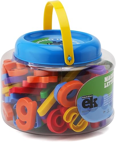 Miniatura 7 de Imanes del abecedario109 imanes con letras del abecedario y números con cubeta por Edukid Toys