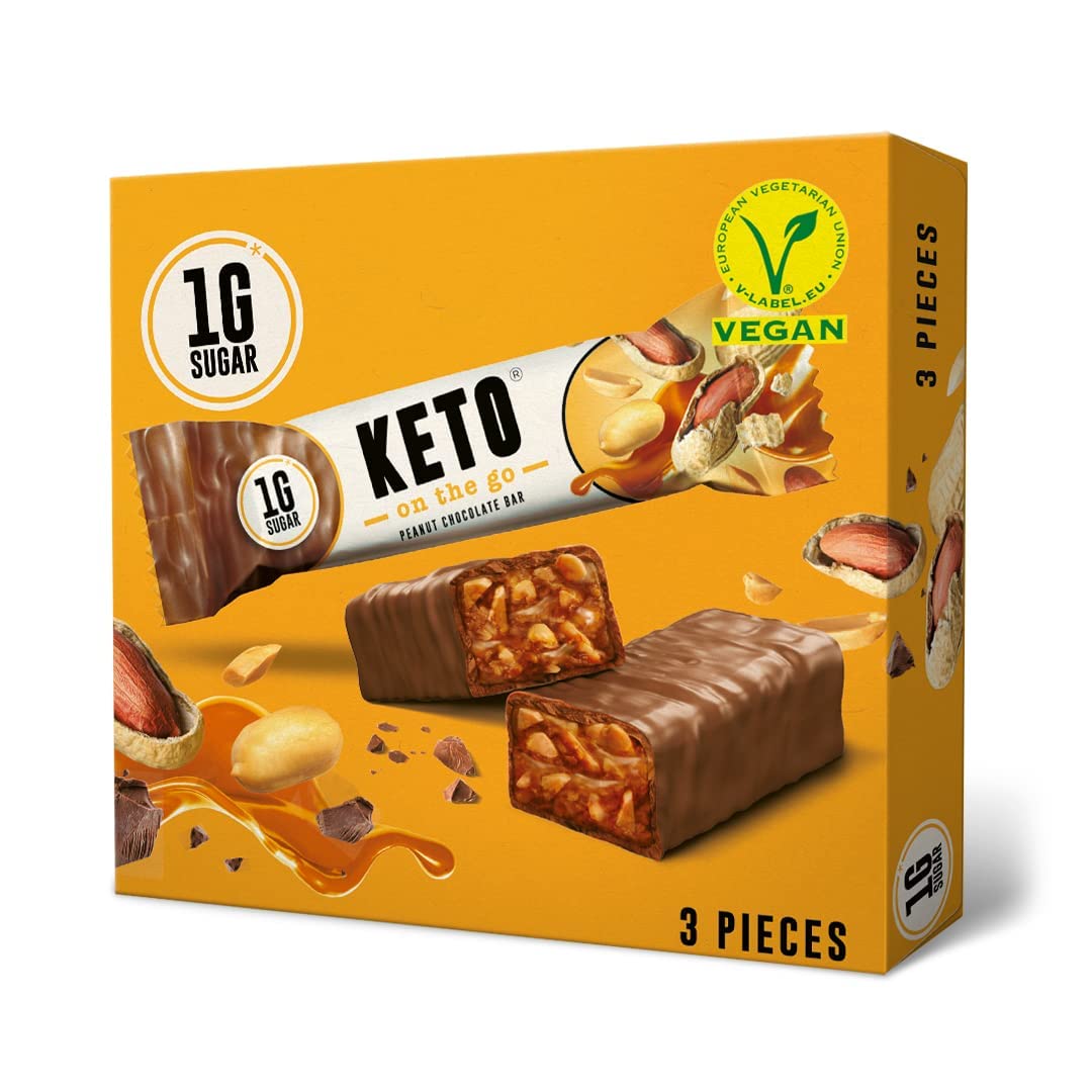 KETOFABRIK ketogene Lebensmittel - Schokoriegel | Schoko Erdnuss ...
