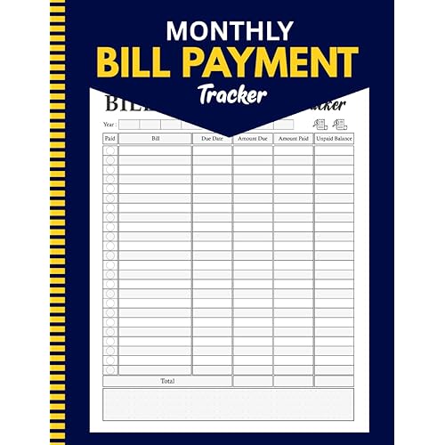 Bill Payment Tracker Notebook: Monthly Bill Organizer & Budget Planner | 8.5 x 11 Inches | 110 Pages to Track Due Dates, Payments, and Expenses