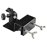 AugustknowU Solar Panel Gutter Mount Adjustable 360° Rotation Aluminum Alloy Bracket Compatible with for Arlo HD Light Ultra Pro 2 Pro(black)