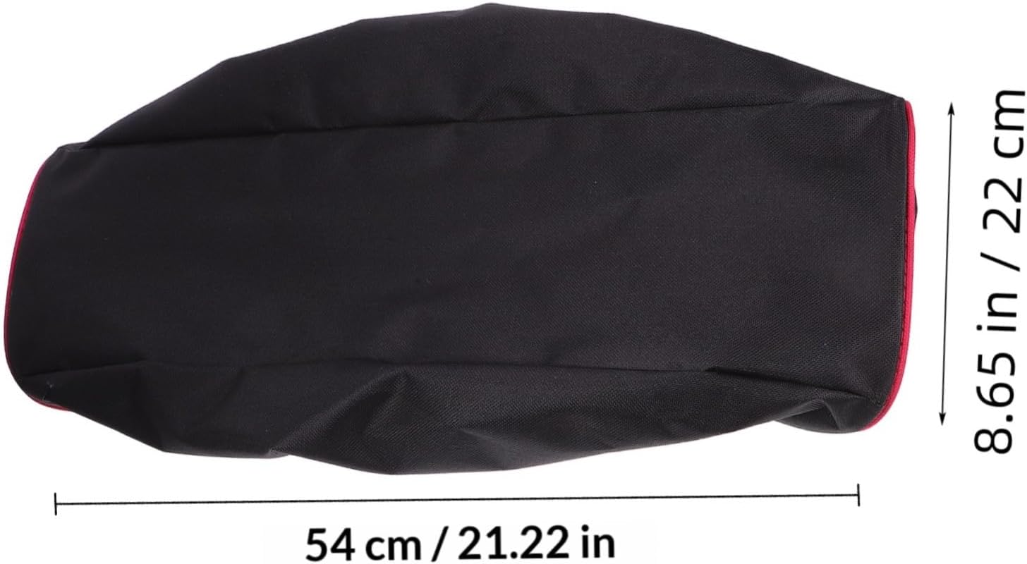 Waterproof Heavy Duty Oxford Cloth Winch Cover 600d Fabric Protector with Red Trim for 8500-17500 Lb Winches Suitable for Cars Trailers Outdoor Use
