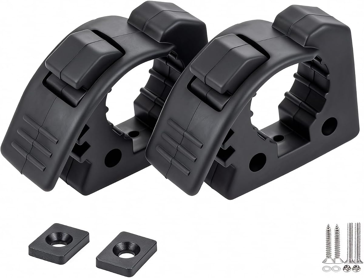SINOKING Rubber Shovel Mount, Tool Clamp for 1-1/8" to 1-1/2" objects, Mount Kit Car Accessories for Offroad 4X4 parts