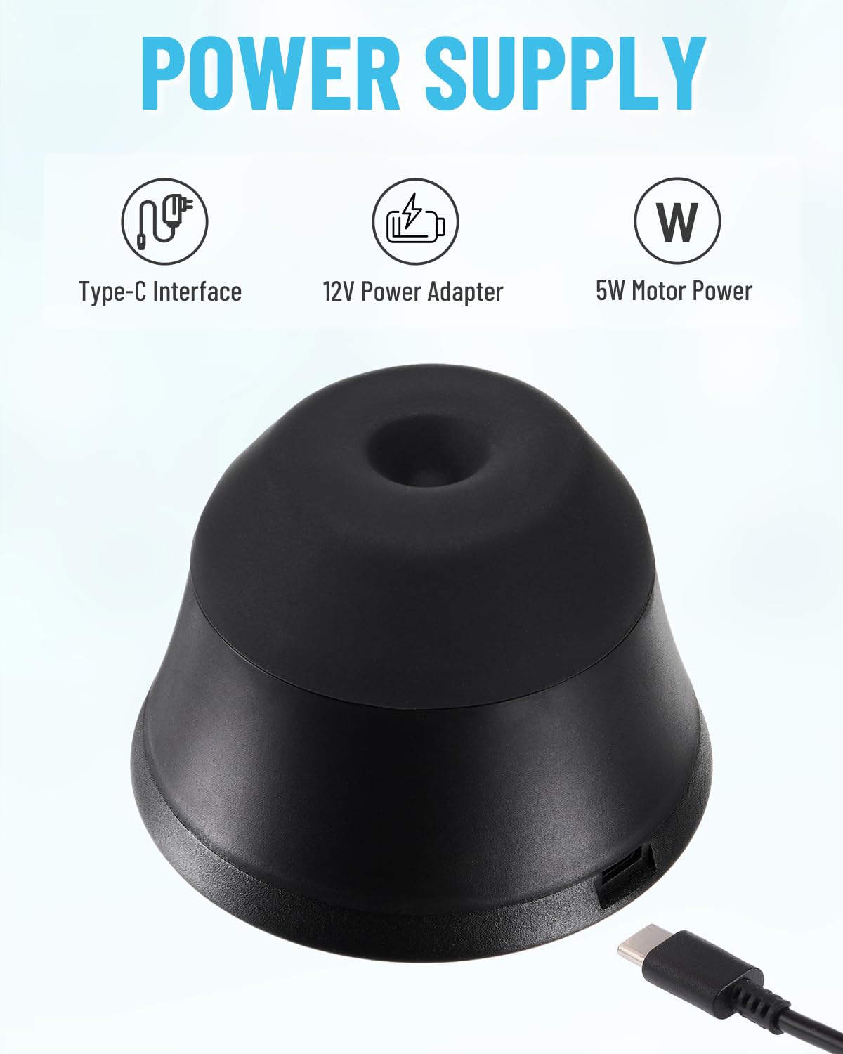 Mini Vortex Mixer Schüttler 3000rpm Mischer Paint Shaker 3000 U/min Farbmischer Vortex Shaker Farbschüttler für Acrylfarben Citadel Vallejo Nagellack Wimpernkleber (Schwarz)