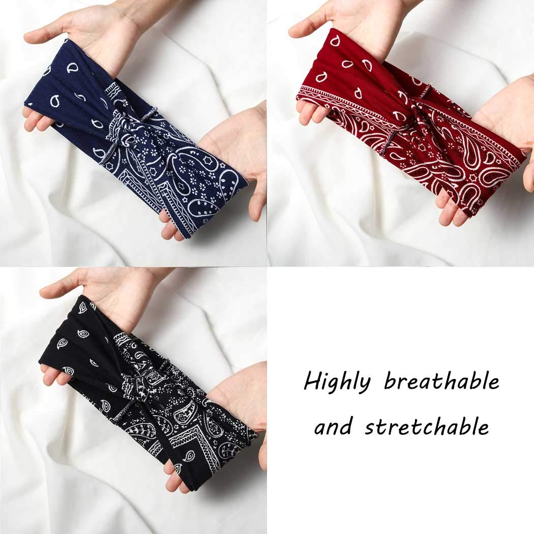 Fashion Band Boho Yoga Soft Headband Elastic Turban Hairband