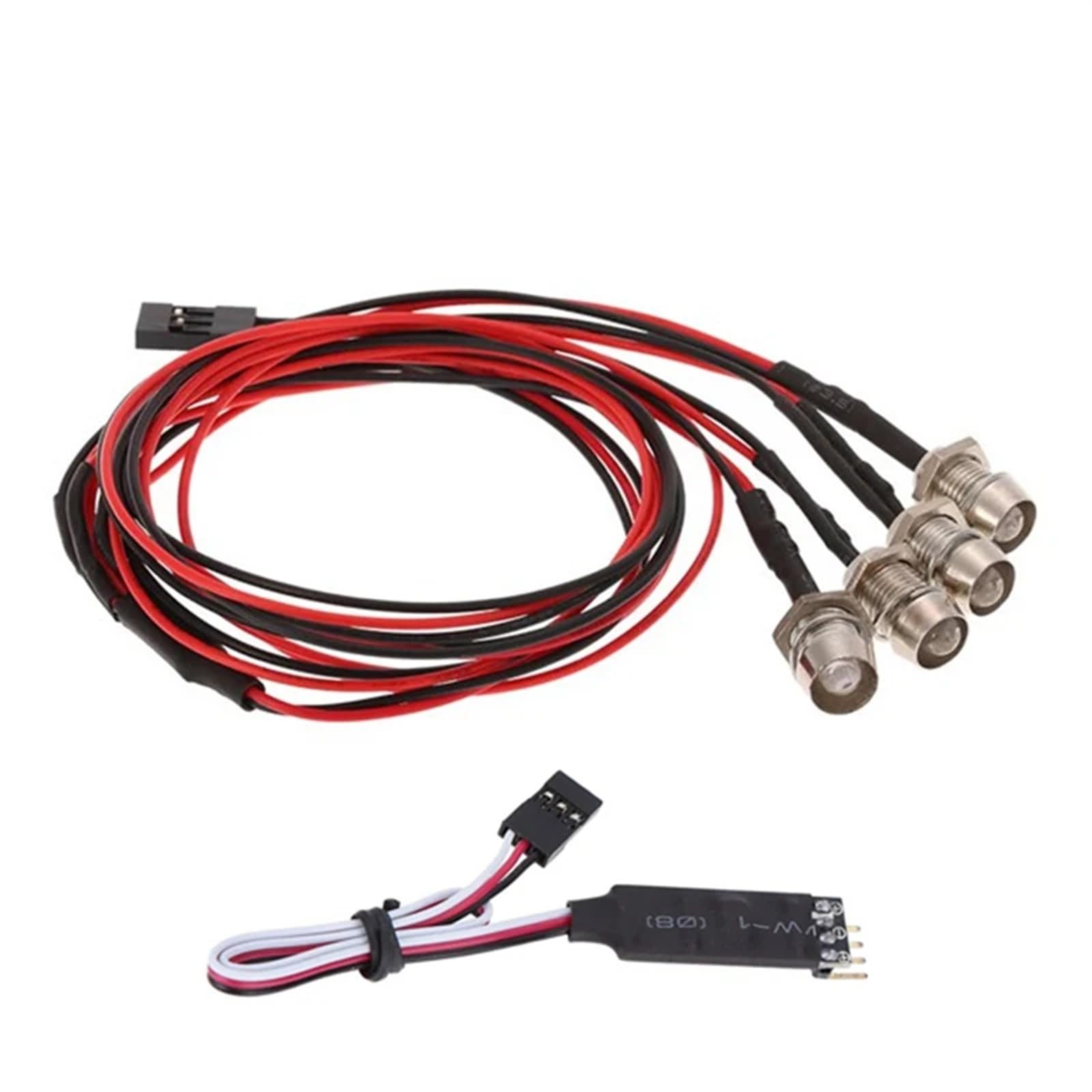 Luces Vehículo RC Traxxas TRX4 Axial SCX10 HSP Lámparas Kit 4 Luces 3 Ch 7