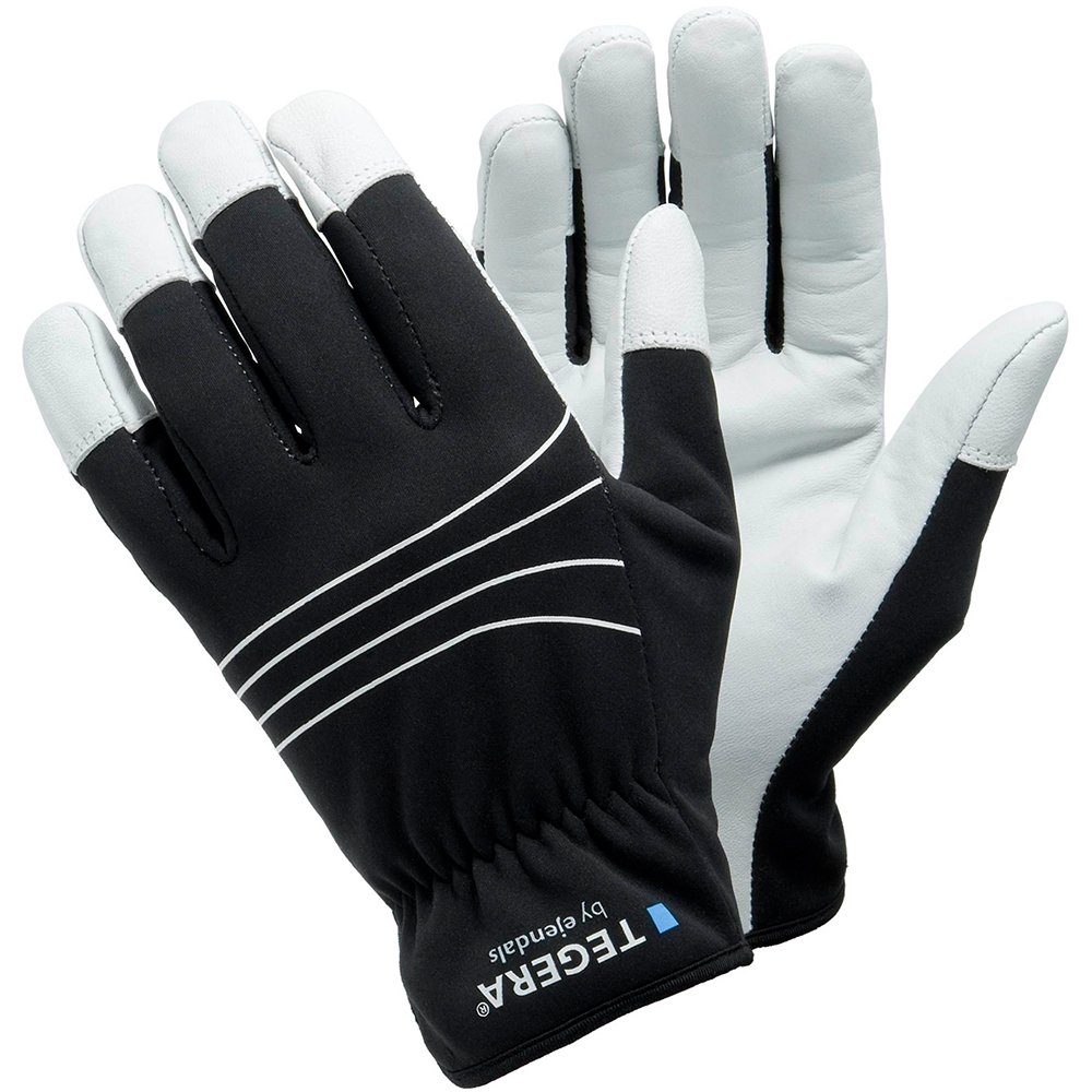 Ejendals Lederhandschuh Tegera 294, Größe 8, 1 Stück, schwarz/weiß, 294-8
