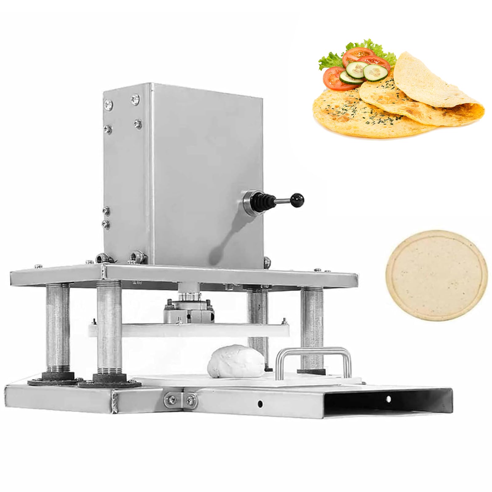 Presse à pâte électrique pour étaler sans effort vos pâtes lourdes de 22 cm - 8