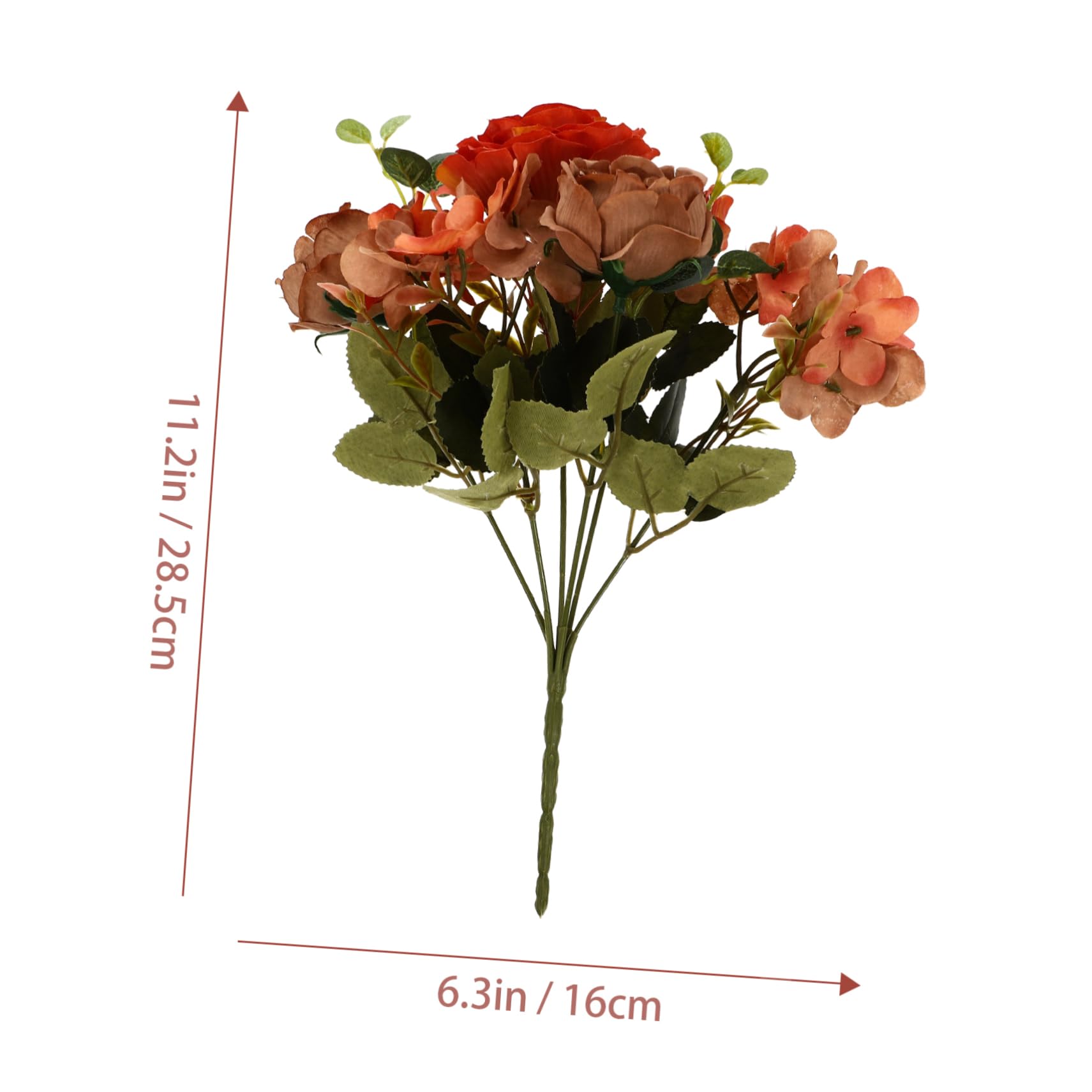 IMIKEYA 6 STK künstliche Pfingstrose Pflanzen für Kunstpflanzen Kunstblumenstrauß künstliche blüten künstliche Blumen kreative Hochzeitsblume Simulationsblumenstrauß Kunststoff