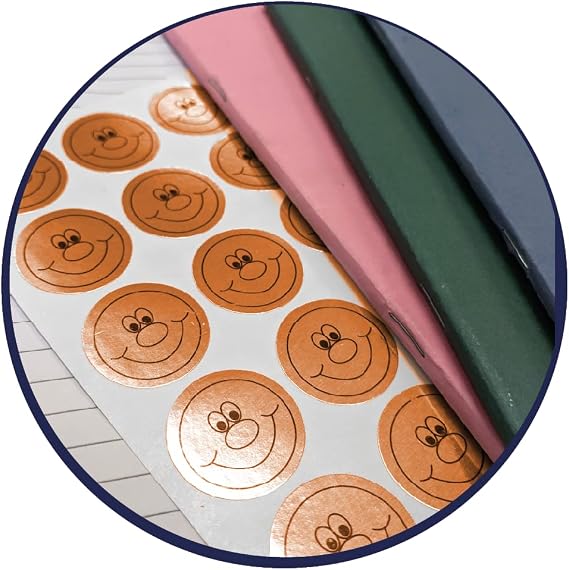 Sticker Solutions Gold Sliver Bronze Smile Stickers (Pack of 180)