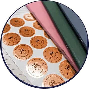 Sticker Solutions Gold Sliver Bronze Smile Stickers (Pack of 180)