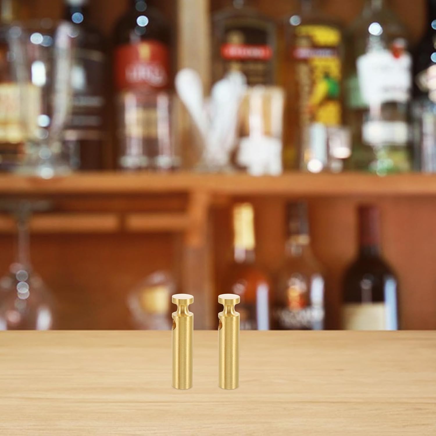 2pcs Brass Wine Cabinet Post Connectors for Rv Furniture Railings