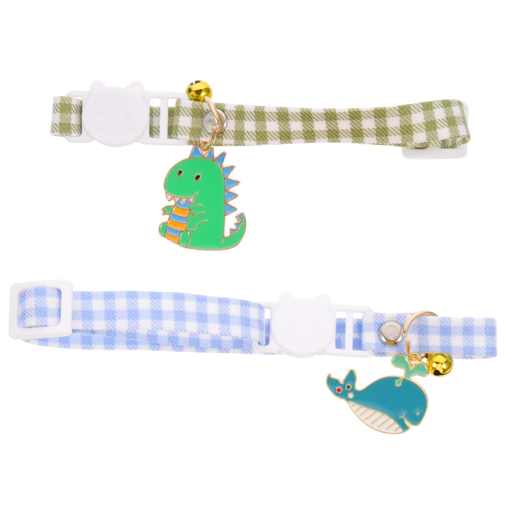 Kisangel 10stücke Verstellbares Katzenhalsband Mit Glocke Entzückendes Design Für Kätzchen Weich Und Bequem Für Tägliches Tragen Feiern Und Training