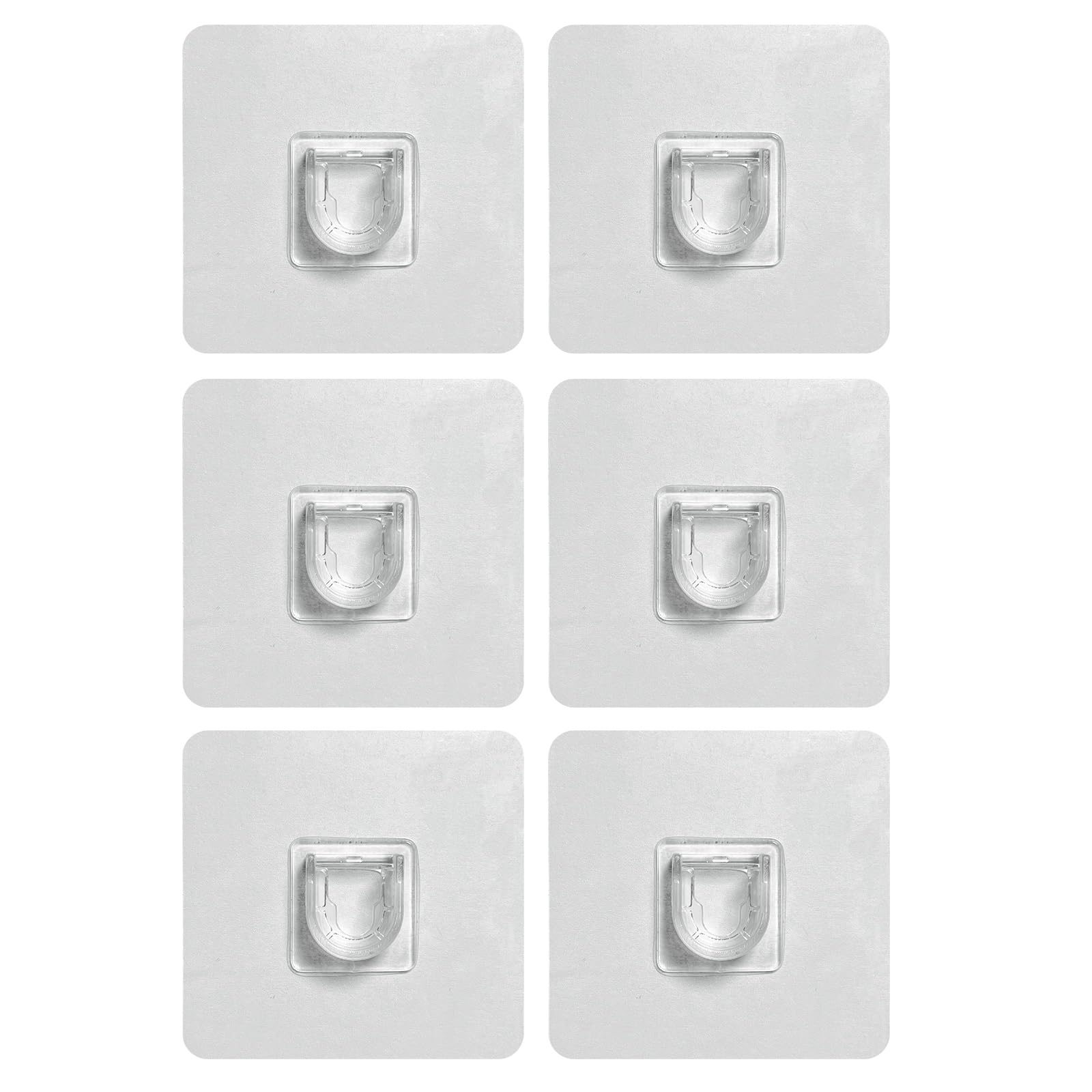 CQUNM Shower Caddy Adhesive Replacement 6 Pack Adhesive Sticker Hook Bath Toy Storage Holder No Drilling Adhesive Hook