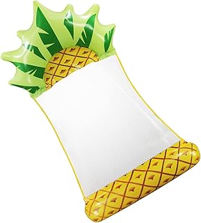 VICASKY Cama Flutuante De Água Abacaxi Molas De Sofá Para Sofá Feminino Chaise Pool Rede Flutuador De Piscina Lounge Piscina Inflável Linha Flutuante Flutuador De Piscina Para Casual