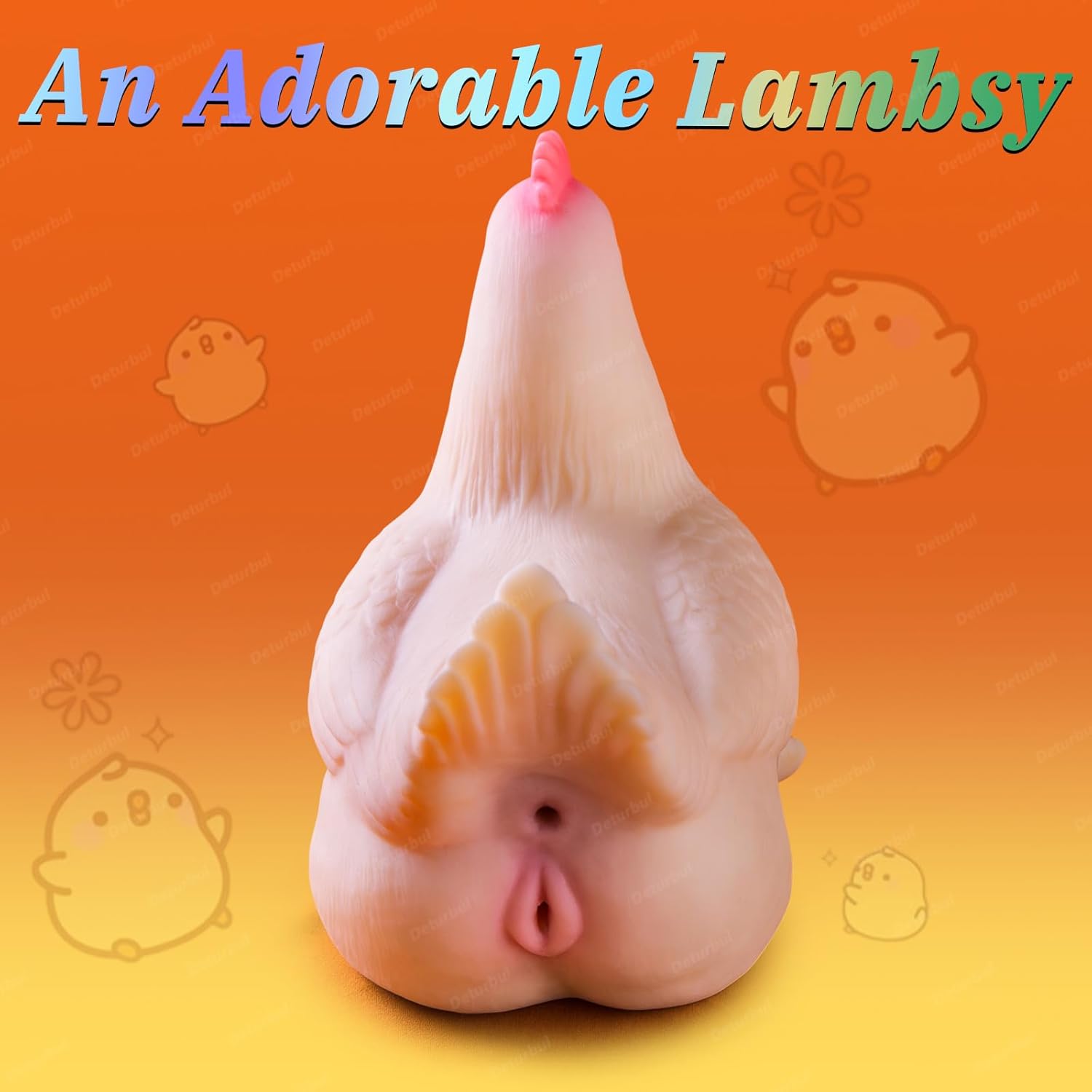 Realistic Sex Doll Torso for Men - Chicken Animal Male Masturbator with Tight Vaginal and Deep Anal, Full Size Cute Chick Sex Toy Pocket Pussy Male Stroker Adult Toy for Men Women Sex Pleasure 6 lb