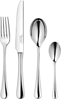 Radford Bright, 24 Piece Cutlery Set for 6 People. Made from Stainless Steel. Dishwasher Safe.