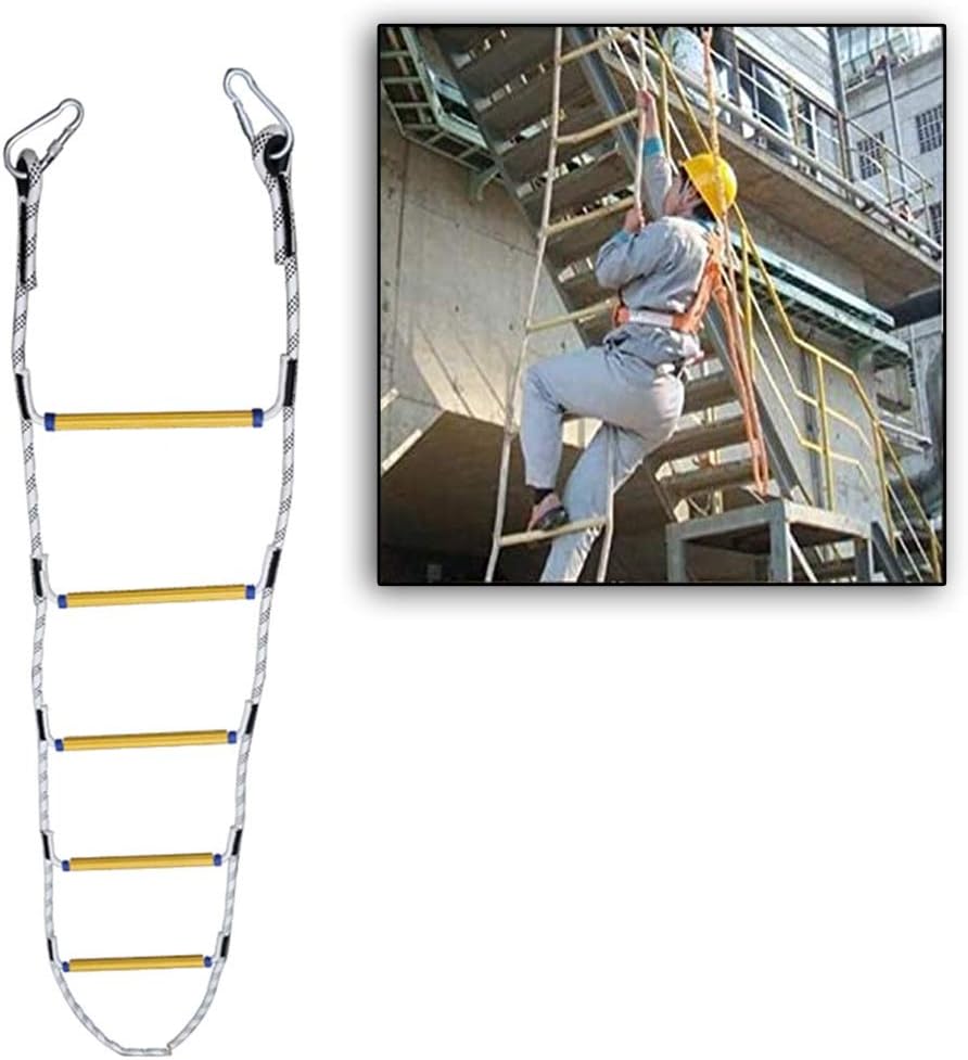 Fire Escape Ladder Emergency Safety Rope Ladder for Home, Compact and Easy to Use, Rescue Rope Ladder for Outdoor Escapes