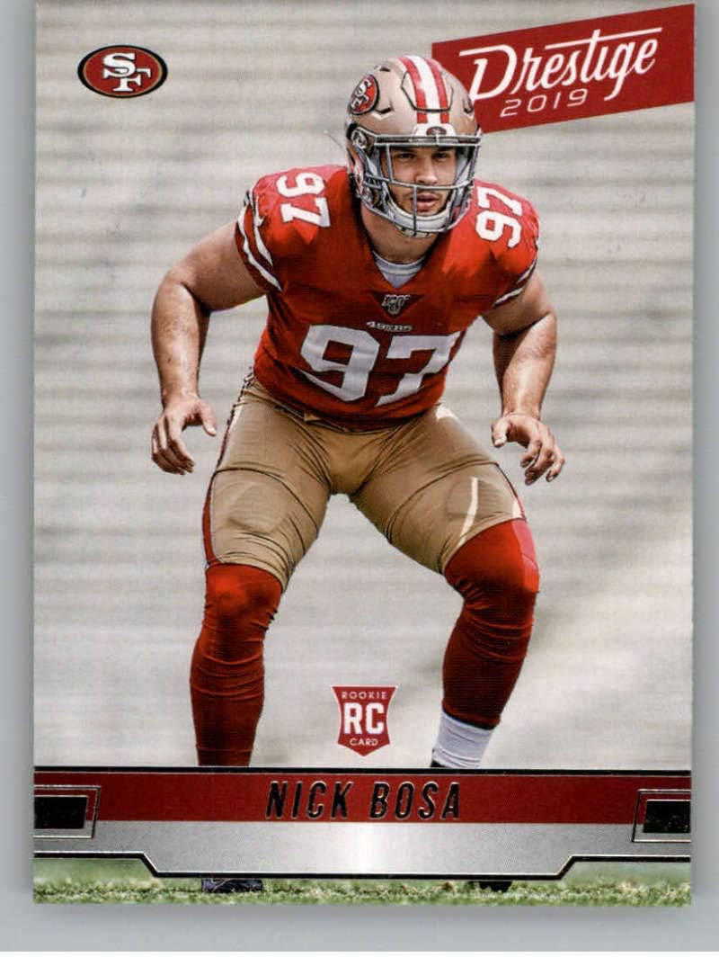 2019 Prestige NFL #211 Nick Bosa RC Rookie Card San Francisco 49ers Official Panini Football Trading Card