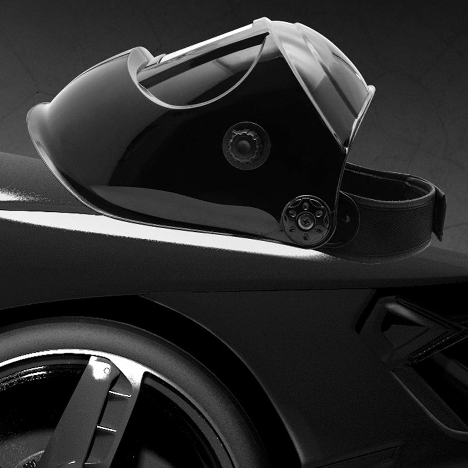 Solar Powered Auto Darkening Welding Mask-True Color Weld Grinding Welder Hood with Large Viewing Screen for TIG, Electric Soldering, and More