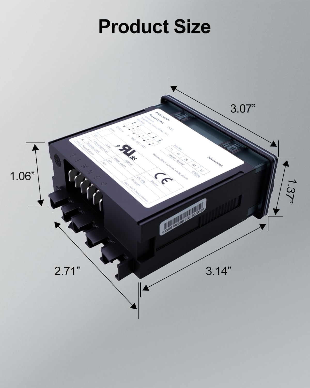 ERC112D Temperature Controller Compatible with Danfoss Beverage Air 00C30-123D-03, Digital Thermostat Controller Kit with Dual NTC Sensor Probes