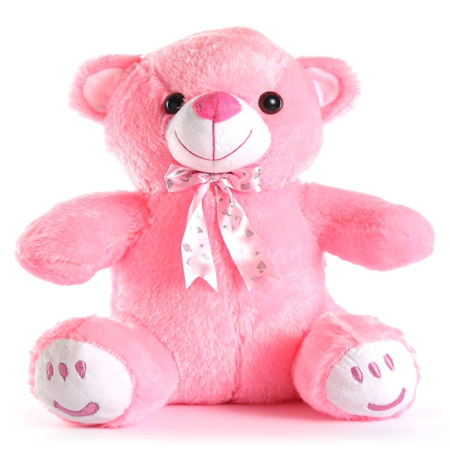 Play Nation Premium 33 cm Teddy Bear Soft Toy for Kids | Soft and Cute Teddy Bear with Neck Bow for Boy/Girl | Best Birthday Gift for Kids | BIS Certified (Pink) (B0CRPBR52J) Amazon Price History, Amazon Price Tracker