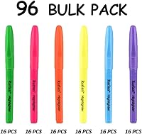 Vista 2 de Rarlan Highlighters, Chisel Tip, Assorted Fluorescent, 96 Count Bulk Pack