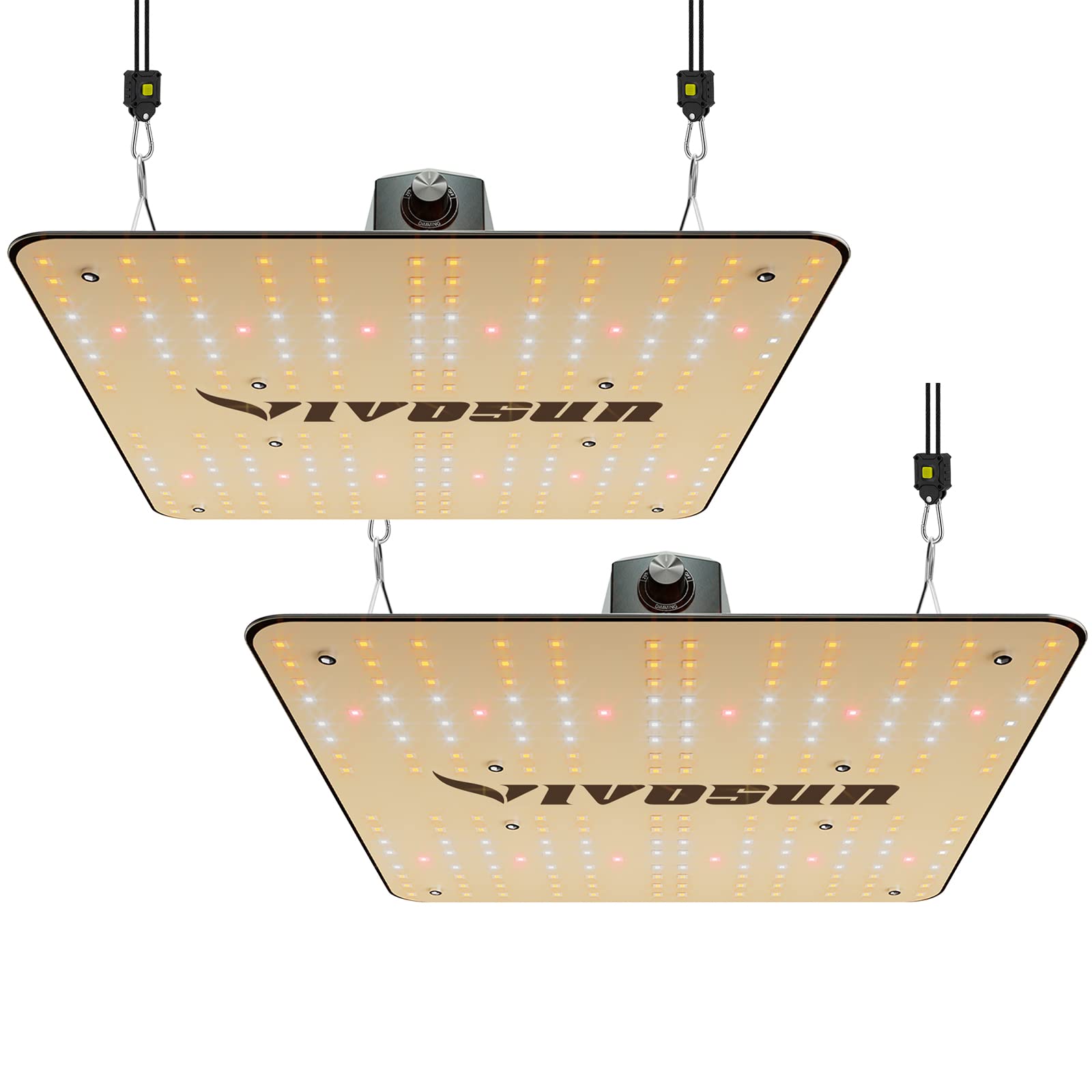 VIVOSUN 2-Pack VS1000 LED Grow Light with Samsung LM301H Diodes & Sosen Driver Dimmable Lights Sunlike Full Spectrum for Indoor Plants Seedling Veg and Bloom Plant Growing Lamps