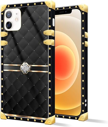 DAIZAG Funda compatible con iPhone 11 Pro Max, funda cuadrada de geometría de diamante B, elegante y elegante para mujeres y niñas, decoración de