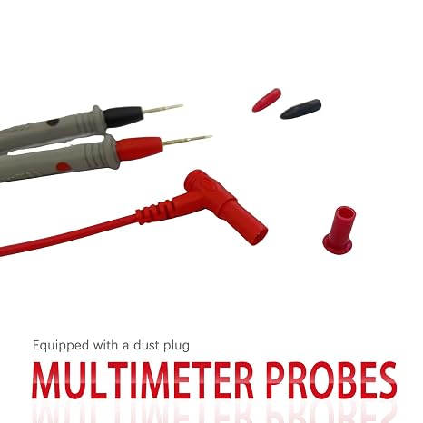 2PCS Digital Multimeter Test Leads Set with 2PCS 10A Alligator Clips