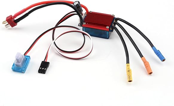 HUIOP 25A Brushless ESC, 25A Brushless ESC Electric Speed Control Waterproof for 1/14 1/16 Car Off Road Truck