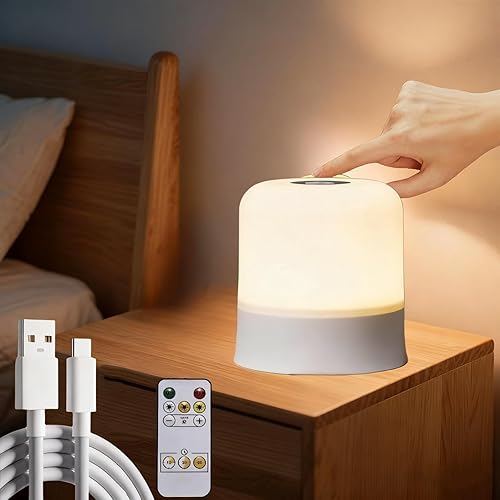 Luz nocturna para bebé, 3 colores, luz de huevo para guardería, luz nocturna recargable, pequeña lámpara inalámbrica para mesa y mesita de noche,