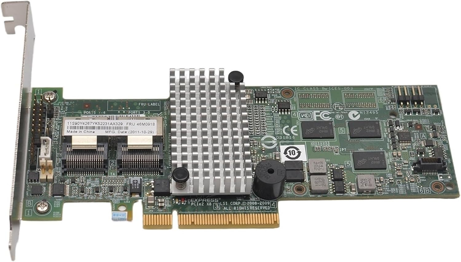 46M0918 6GB 9260-8i Raid Card for M5014 SERVERAID SAS SATA Express 2.0 x8 256MB Cache Controller Battery BBU08(Raid Card)