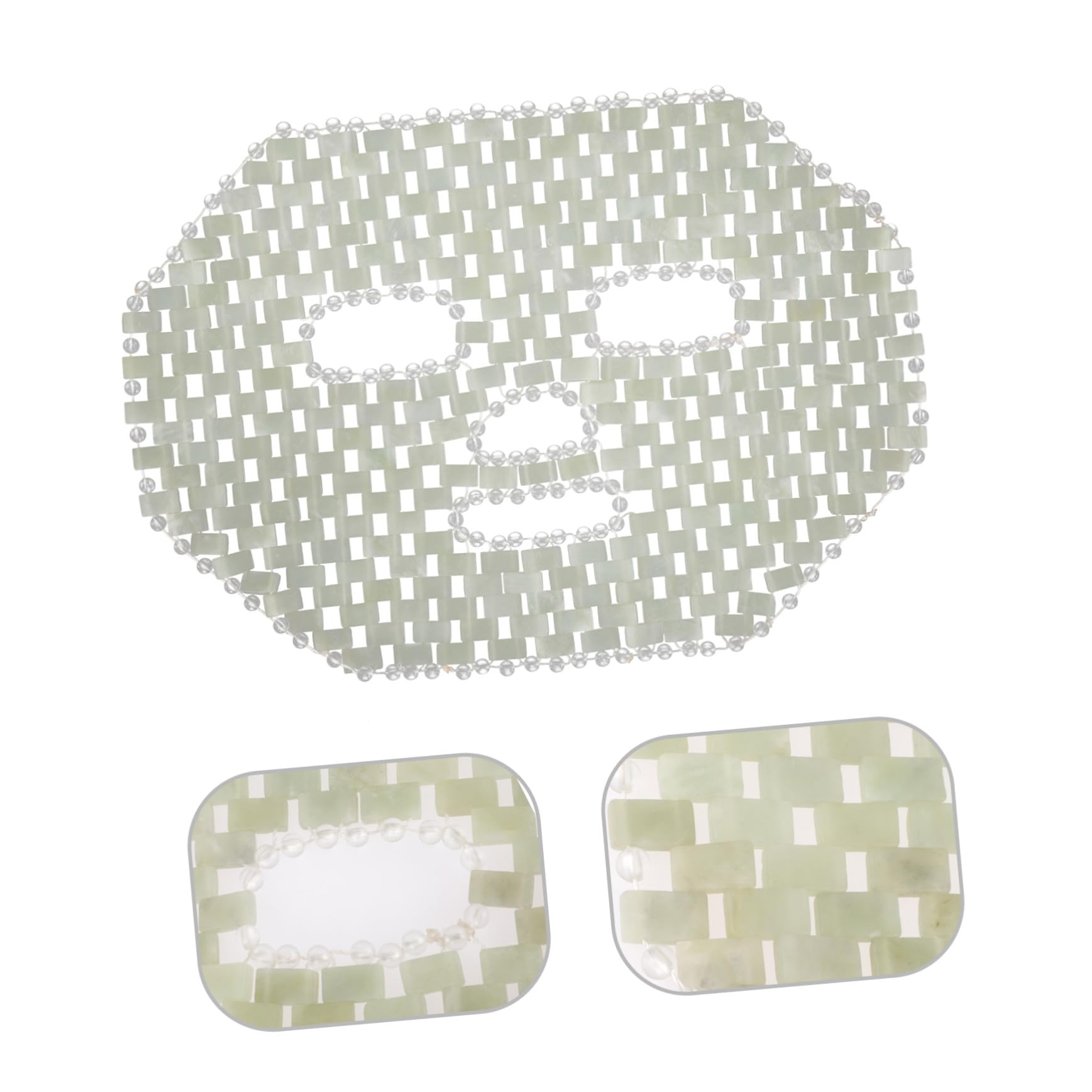 Healvian Gesichtsmaske aus Natürlichem Jadestein mit Individueller Passform zur Reduzierung von Gesichtsschwellungen Beruhigende Maske für Hause und Hautpflege