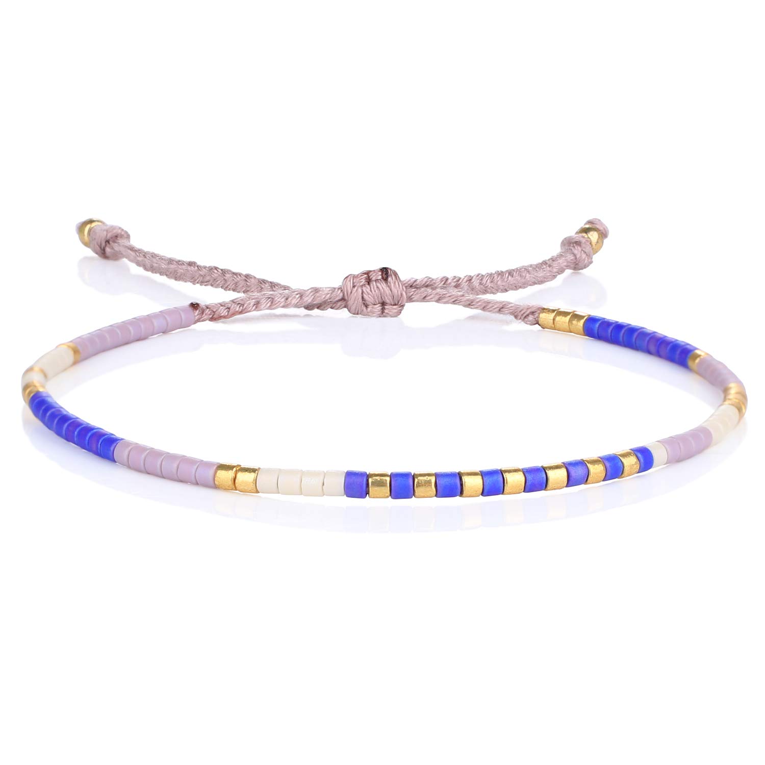 KELITCH Pulseras Amistad con Cuentas Concha Cristal Color Bohemio Pulsera Hecha A Mano Brazaletes Joyería para Mujer — view 20