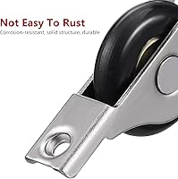 Vista 6 de 4pcs Barn Door Kit Barn Door Rollers Sliding Door Roller Sliding Door Wheel Sliding Door Track Wheel Closet Door Wheels Bottom Pulley Scroll Wheel